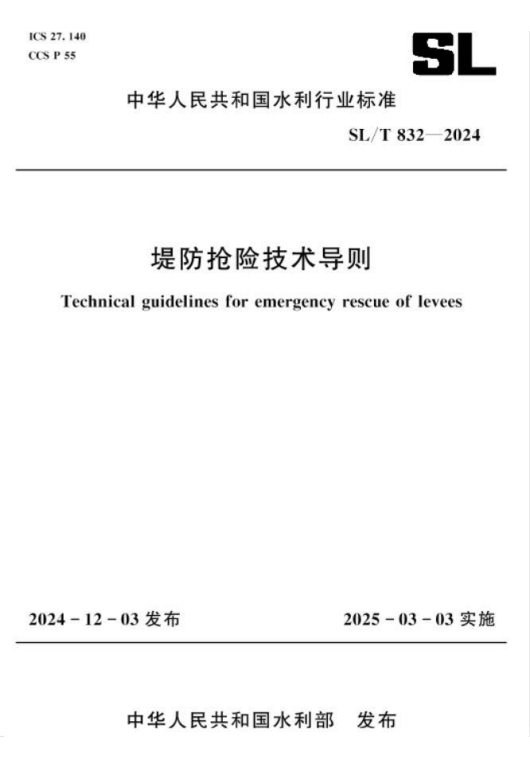堤防抢险技术导则 内容预览